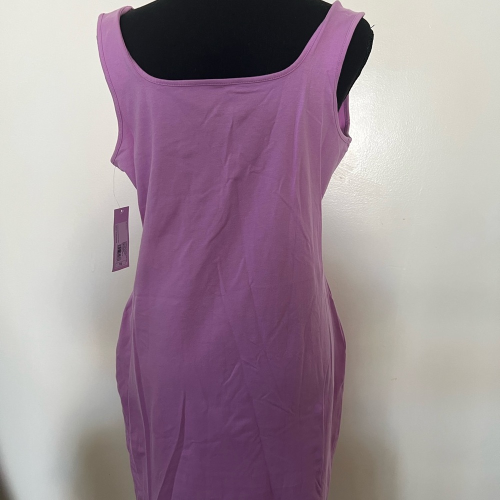NWT Women's Wild Fable Seemed Sleeveless Bodycon Dress Purple Size 1X OBO